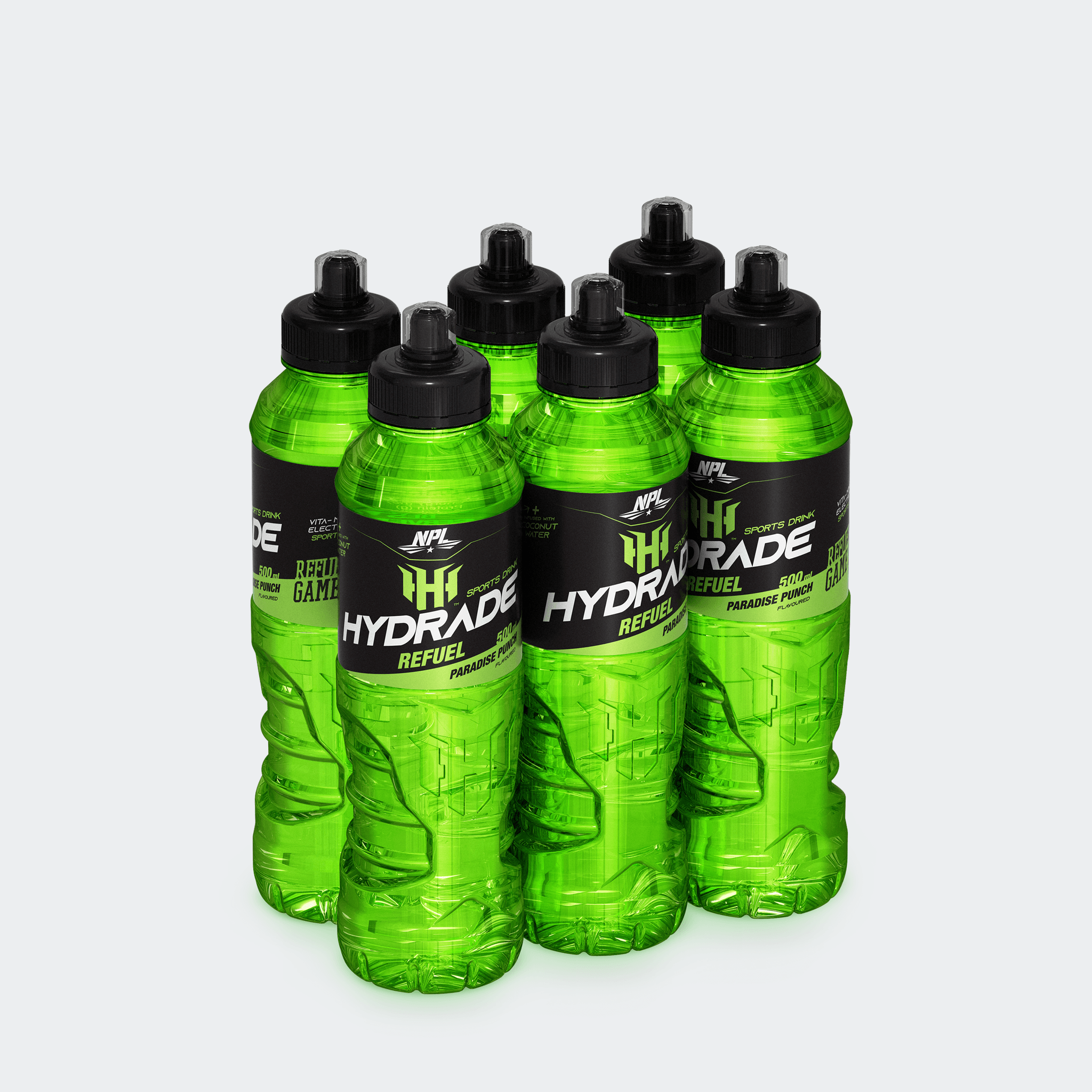 NPL Hydrade Paradise Punch 🌴 - Pack 6 x 500ml - Isotonique vitamine à l'eau de coco