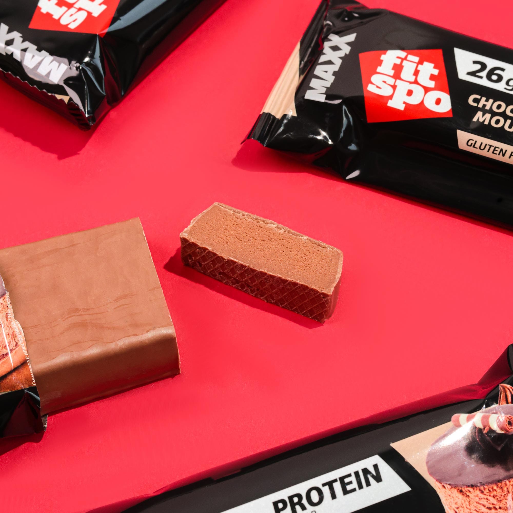Barres protéinées FitSpo Maxx Choco Mousse 🍫 - 26g protéines - Pack 12 x 75g