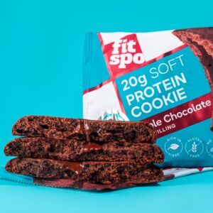 Cookies protéinés FitSpo Triple Chocolate 🍫 - 20g protéines, base avoine - 70g